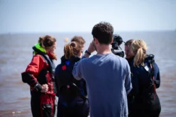 Chris filming Exmouth