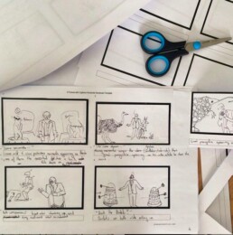 Storyboard from PSF production