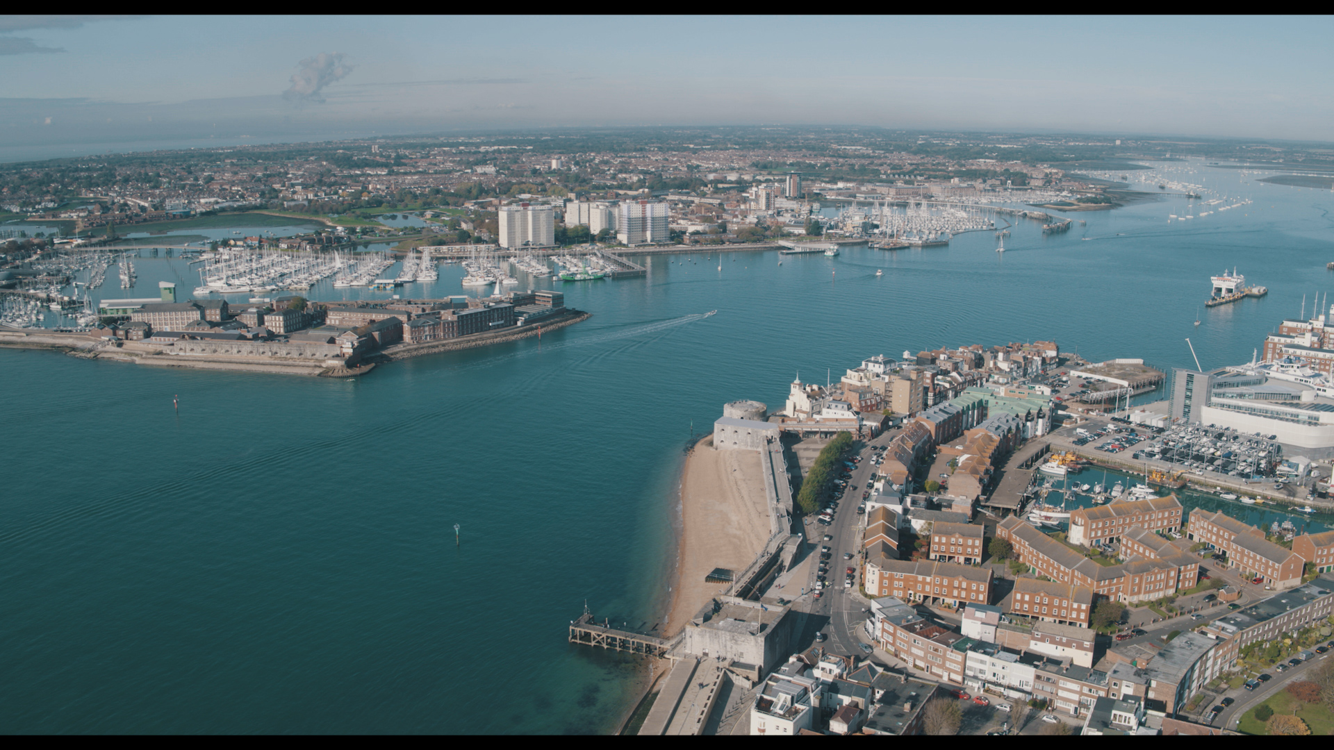 Portsmouth Harbour from the air