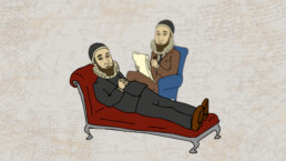 illustration psychiatrist couch