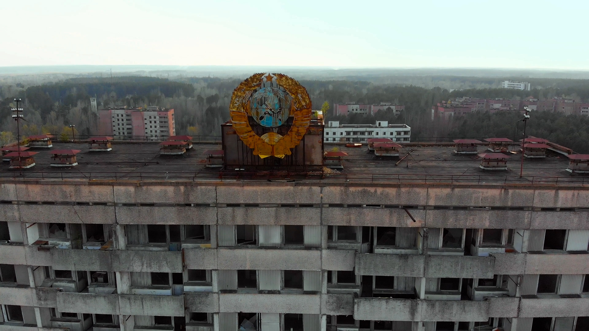 soviet building in Chernobyl