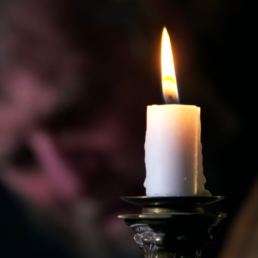 Christmans Carol candle