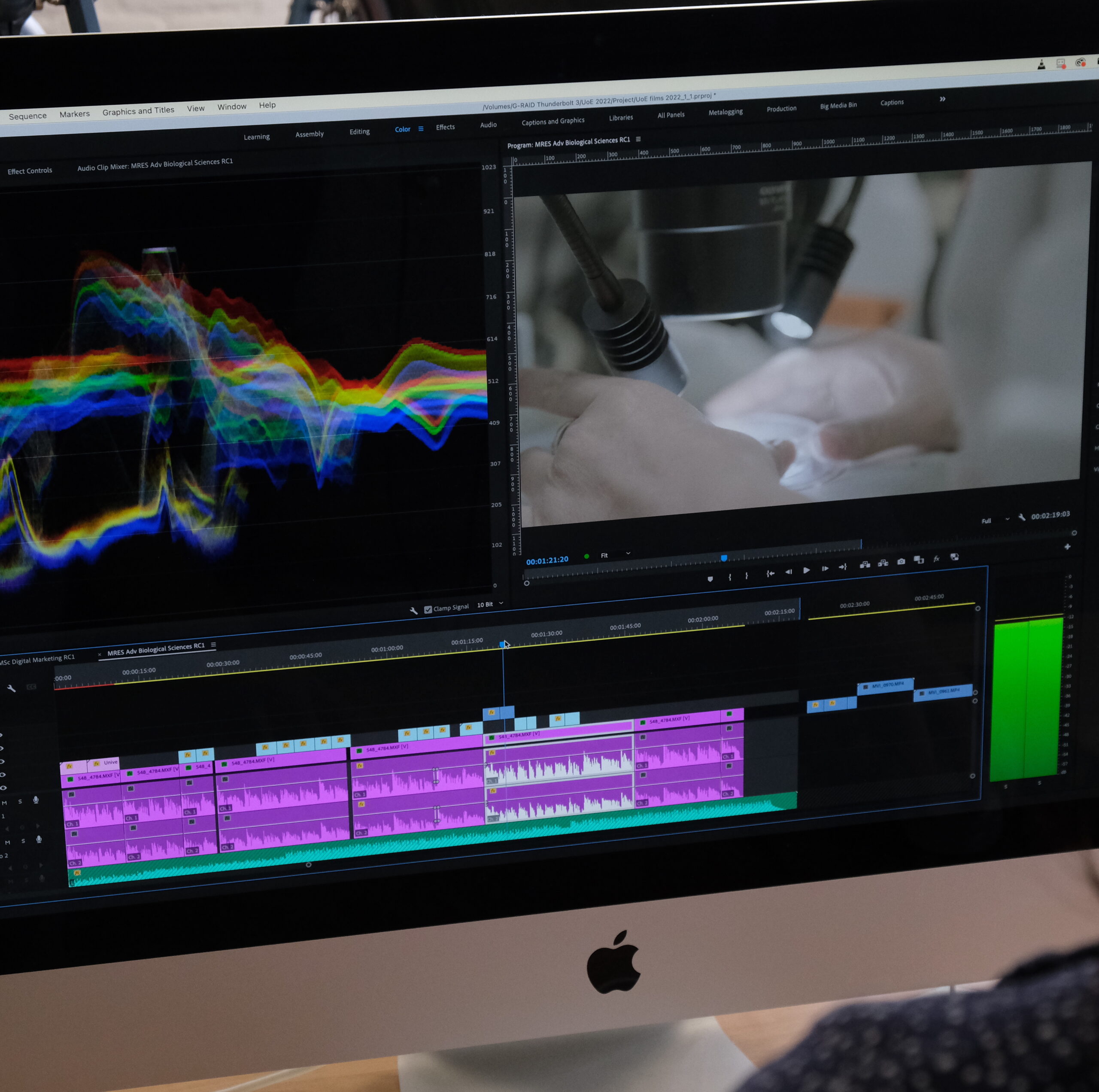 Video Editing at Preston Street Films in Exeter