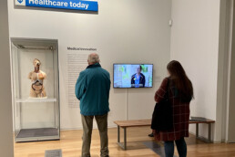 Our film being shown at the exhibition A Picture of Health