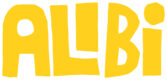 Theatre Alibi logo yellow Theatre Alibi